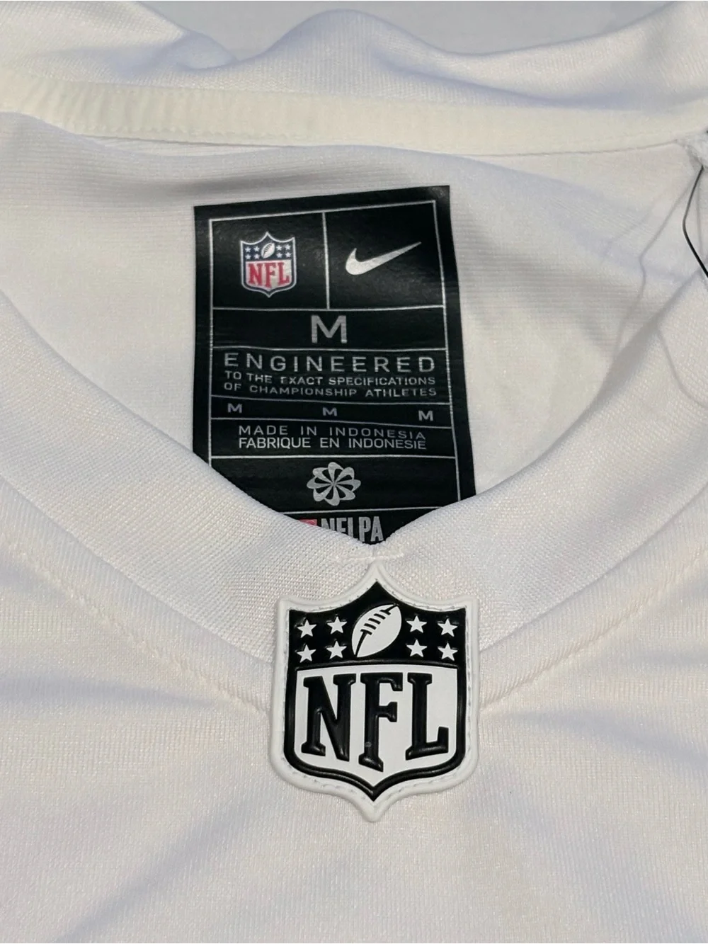 Nike Jayden Daniels Men’s Washington Commanders Tundra White Jersey Sz Med
